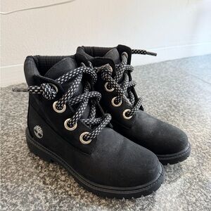 Timberland Black Lace-Up Ankle Boots